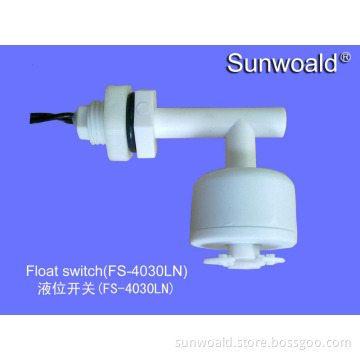 Side mounted water tank level float switch